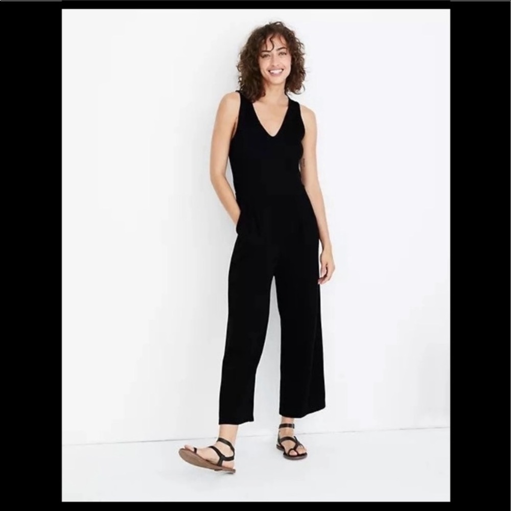 Tall Texture & Thread Wide-Leg Jumpsuit, medium